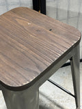 Industrial Style Bar Stool, 24"H