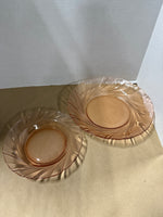 Set Of 11 Pink Vereco Dishes