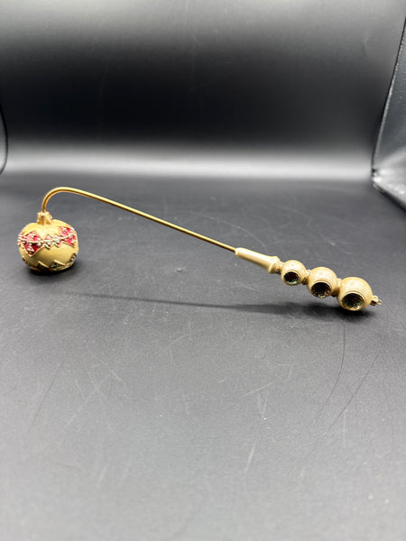 Ornate Christmas Candle Snuffer With Box