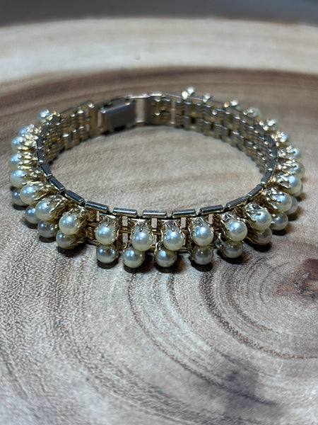 Faux Gold/Pearl Bracelet
