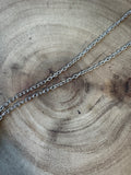 Harry Potter Inspired Silver Tone Wand Necklace (A)