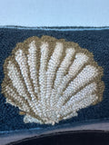 Seashell Wool Hook Rectangular Throw Pillow