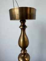 Pair of Jamie Young India Large Brass Candlesticks