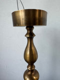 Pair of Jamie Young India Large Brass Candlesticks