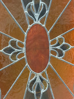 (F) Vintage Stained Glass Window - SEE DESCRIPTION