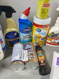 Cleaning Lot (D) *Most bottles at least half full*