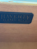 Haverty High Top Dining Table with Protective Glass, (6) Chairs and (1) Leaf ***HEAVY ITEM***