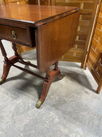 Petite Drop Side Library Table with Drawer