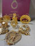 The Danbury Mint Gold Christmas Collection In Box - 2000 (B)