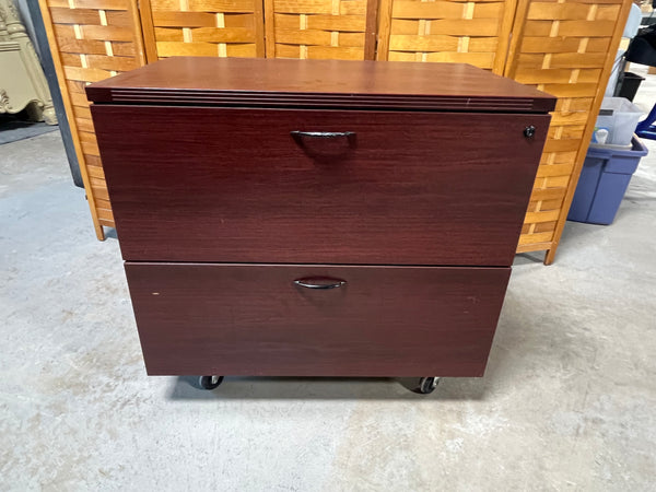 OSP Furniture Two Drawer File Cabinet, particle board ***HEAVY ITEM***