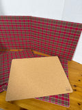 Pottery Barn Holiday Plaid Cork Back Placemats - Set Of 8 - 2 Sets Available // PRICED INDIVIDUALLY