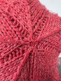 Scandinavian Style Wool Knit Throw Pillow with Tassels