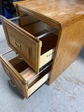 A-Oak Tone 2 Drawer File Cabinet