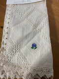 Embroidered Lace Style Kitchen Towels - Appears Unused // 2 Sets Available // PRICED INDIVIDUALLY