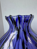 Purple Murano Style Art Glass Vase