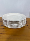 Cream Colored Tommy Bahama Melamine Dinner Plates - Set Of 8