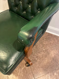 Green Leather Office Chair