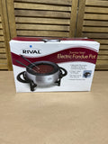Rival Stainless Steel Electric Fondue Pot - Appears Unused - Open Box