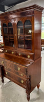 Antique Two Piece Butler's Desk/Drop Front Secretary***HEAVY ITEM***