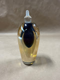 Signed EICKHOLT Studio Glass Iridescent Platinum Perfume Bottle