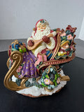Fitz & Floyd Resin Musical Santa Decor (WORKS)
