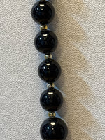 Black & Gold Beaded Necklace