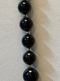 Black & Gold Beaded Necklace