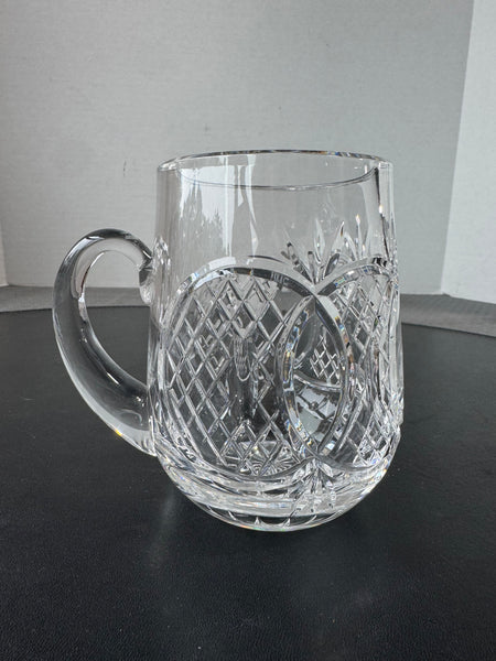 (F) Waterford Crystal Dunmore Tankard with Georgia Tech Yellowjackets Emblem