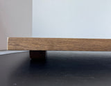 Heavyweight Stained Wooden Rectangular Riser