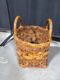 Sturdy Wicker Basket With Handles