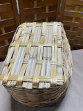 Woven Rectangle Market Basket with Single Handle (A)