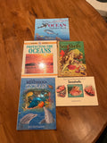 Homeschooling Book Lot E, Oceans & Shells, 5 books