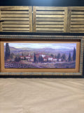 Panoramic Print of Tuscan Village by Joe Sambataro; Signed