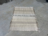 Pair of Brown & Tan Small Rugs