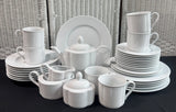 34-Piece Villeroy & Boch Switch 1 White Porcelain China Set