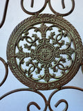 French Country Style Metal Scroll Hanging Planter