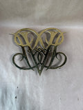 Colonial Williamsburg Virginia Metalcrafters Queen Anne Brass Cypher Trivet