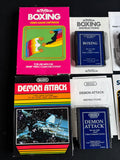 Lot of 4 Assorted Atari 2600 & 7800 Complete Games in Boxes with Manuals
