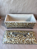 Leafy Ornate Chest With Dome Shaped Lid