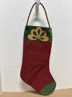 Green, Red & Gold Christmas Stocking
