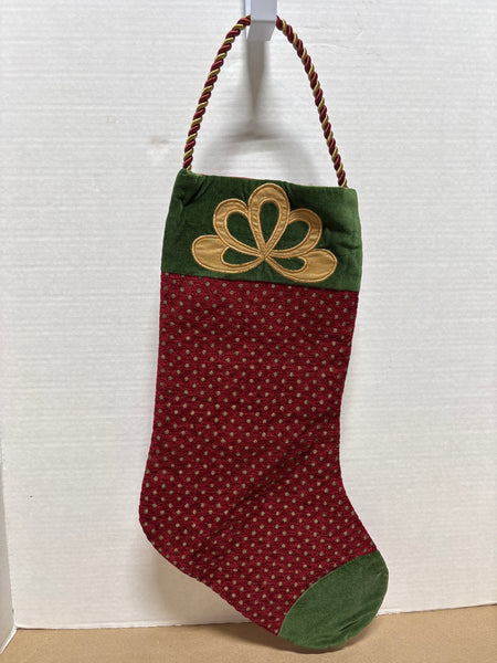 Green, Red & Gold Christmas Stocking