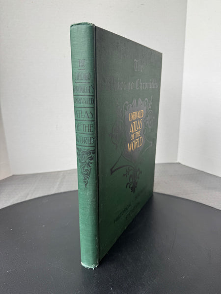 The Chicago Chronicles Unrivaled Atlas of the World Antique Hardcover Book