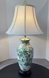 Embossed Ivy Ceramic Vase Lamp (WORKS)