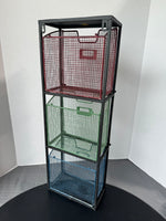 Metal Wire 3-Slot Hanging Storage Rack with Tilting Baskets