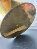 Brass Vintage Pot or Planter with Riveted Rim Band