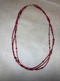 Red Beaded Necklace