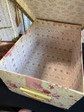 Trio of Birds & Flowers Decorative Storage Boxes