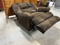 Oversized Rocking Recliner, brown