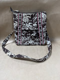 Brown And Cream Vera Bradley Japanese Sanctuary Crossbody Bag