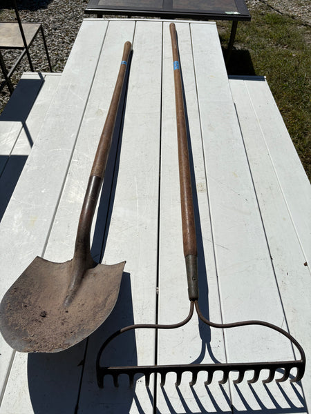 F-Stiff Rake and Shovel Lot